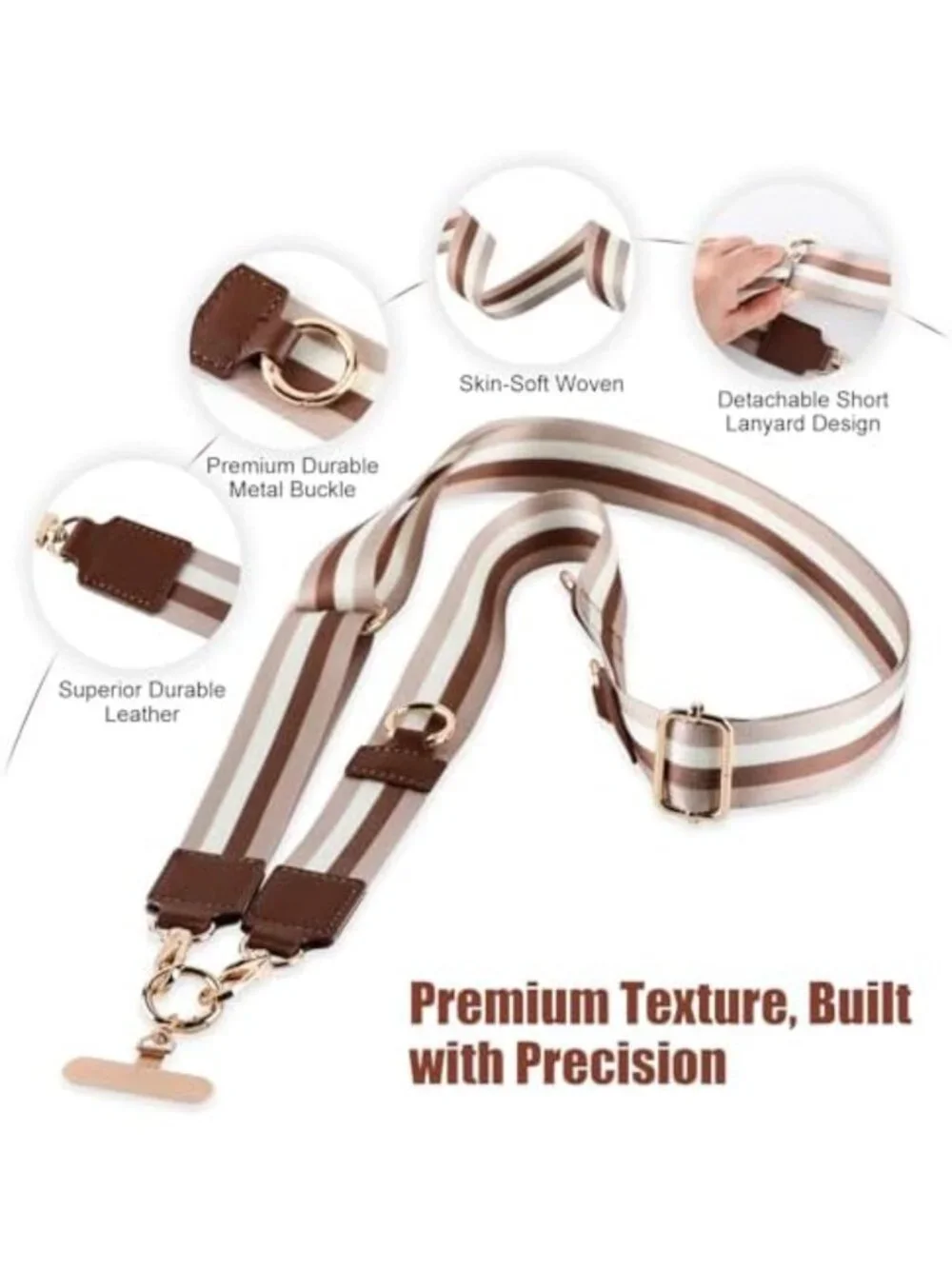 Stylish Leather Wallet Crossbody with Clip and Go Strap for Phones - Versatile